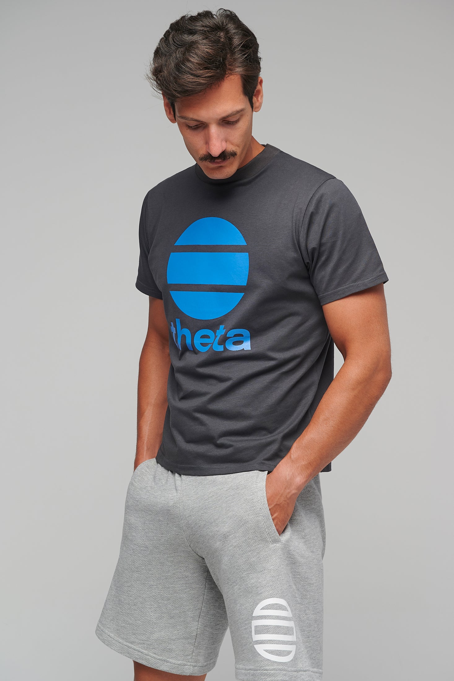 Men’s Shorts Theta minimal Logo / Grey