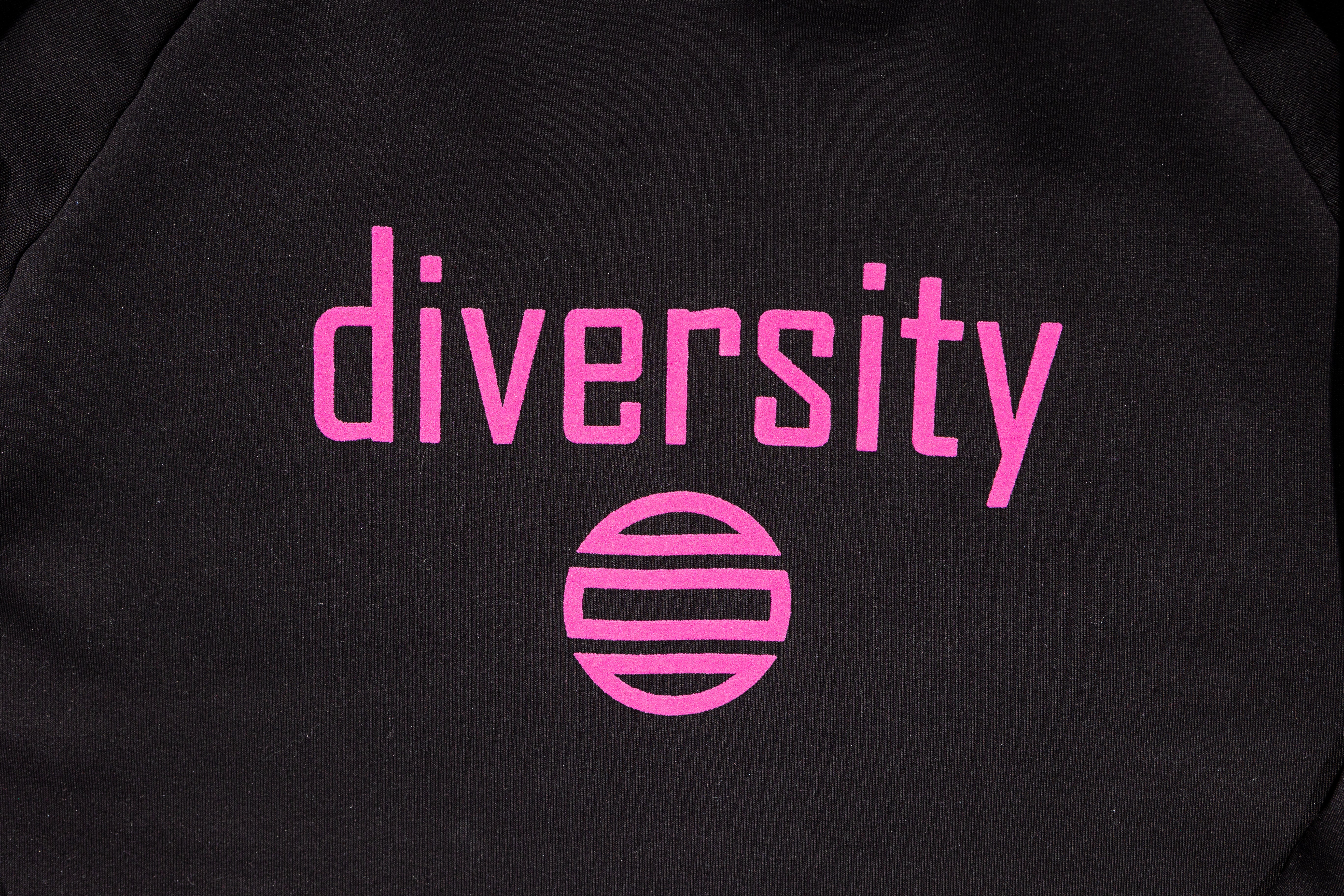 Black "Diversity" Logo Hoodie