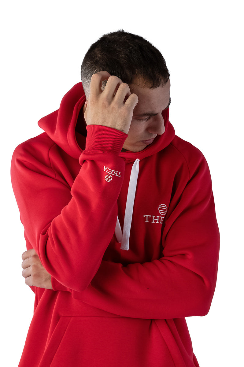 Unisex "Theta Logo" Red Hoodie