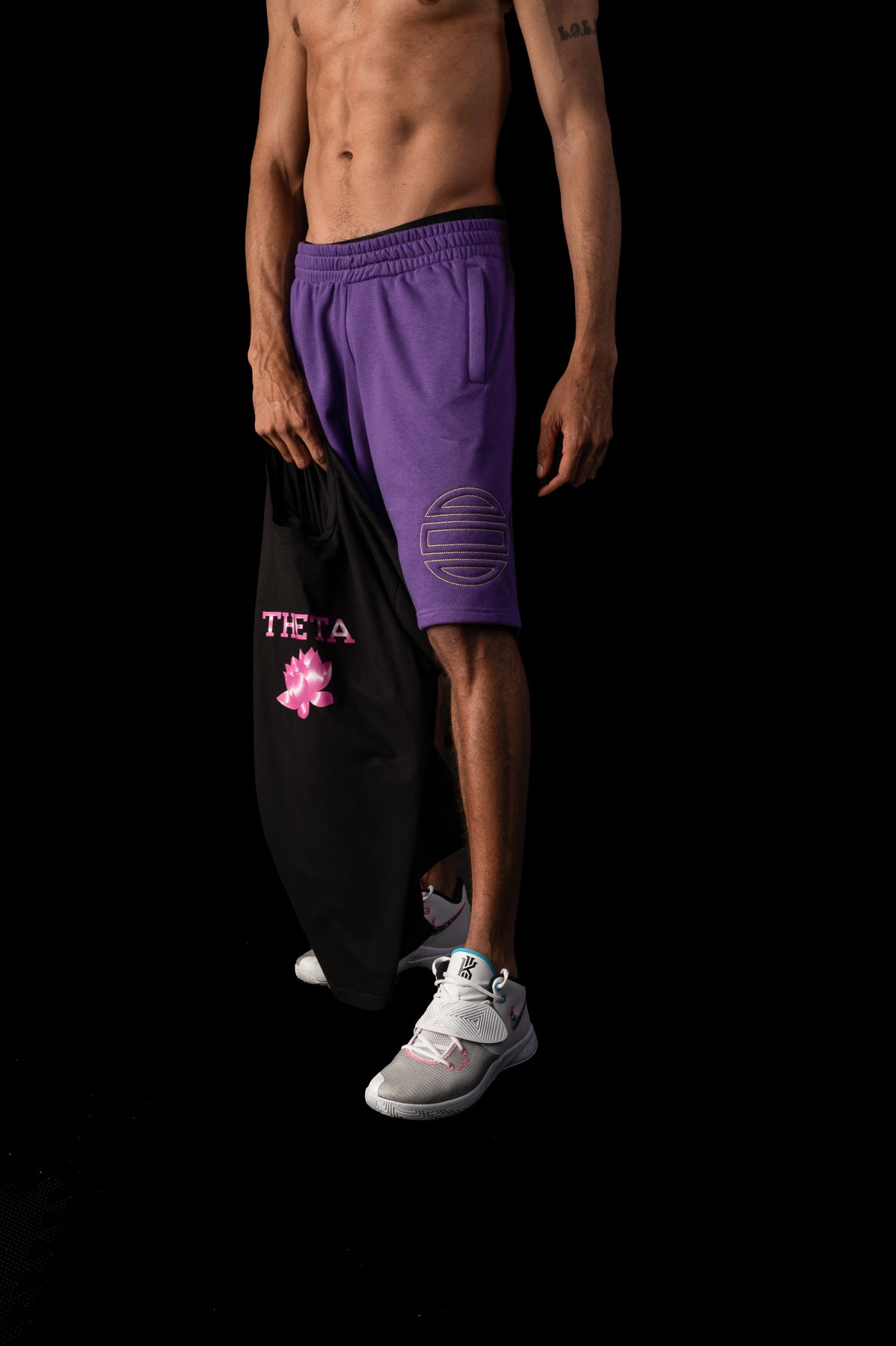 Men’s Shorts Theta minimal Logo / Purple