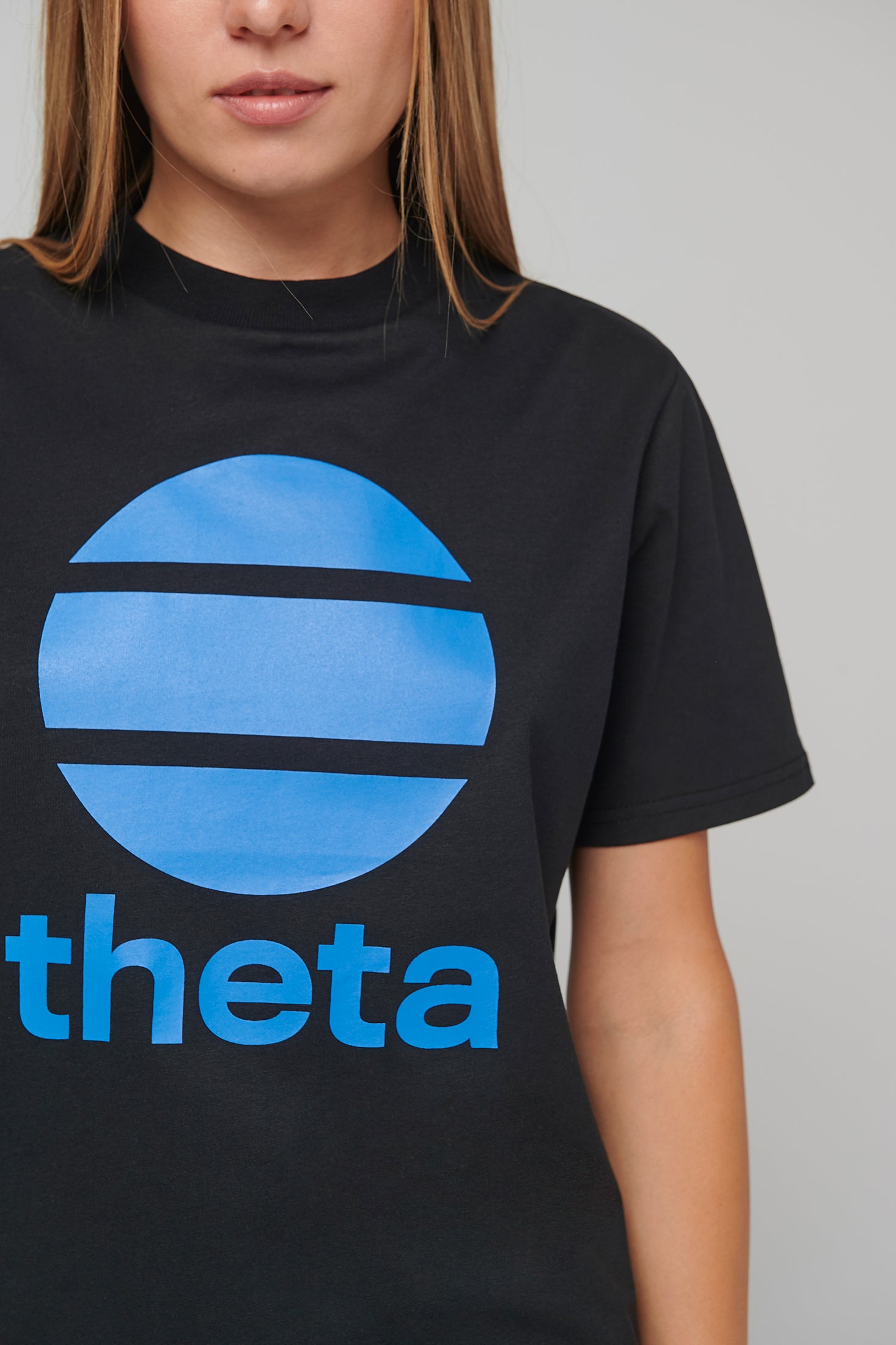 Theta SUN logo Unisex T-shirt / Black or Grey