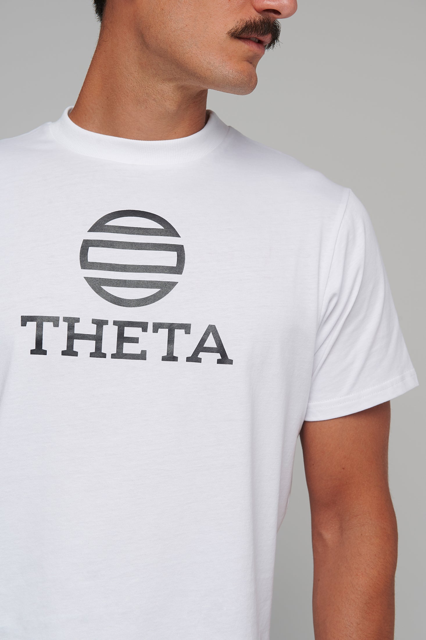 "Theta The beginning" logo T-shirt / White or Black.